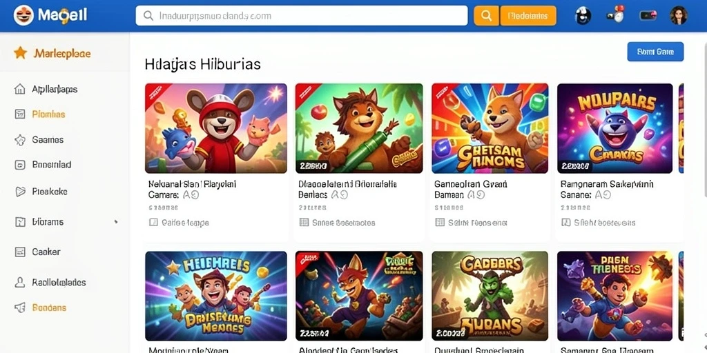 Screenshot menampilkan karakter utama dengan latar belakang level yang menantang.