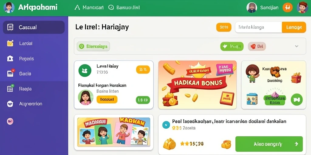 Tampilan antarmuka utama SENSATIONAL77 yang memukau.
