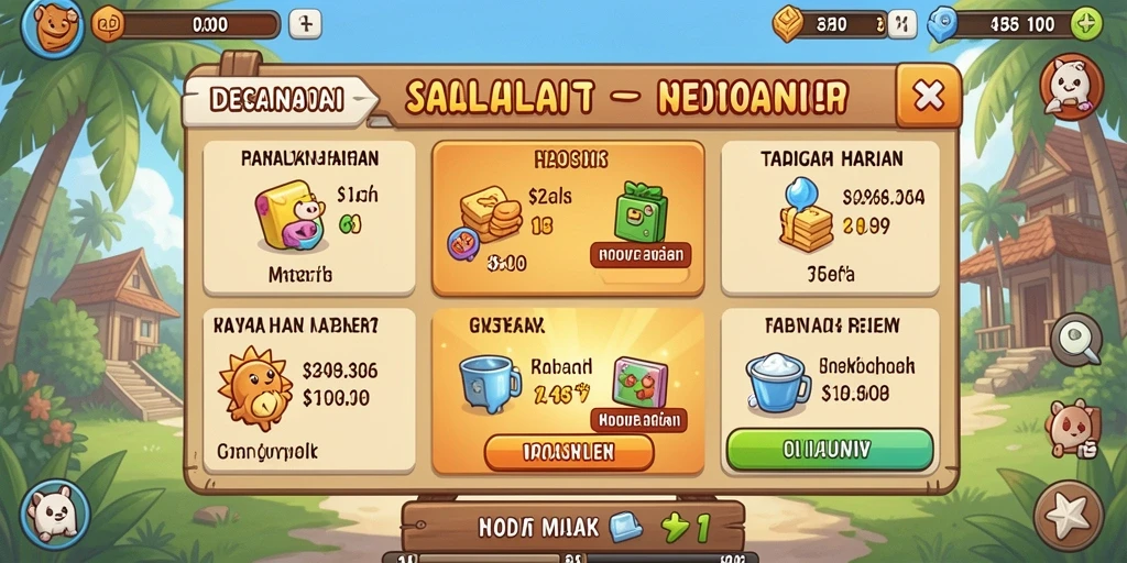 Tampilan awal game Y89 yang menarik.